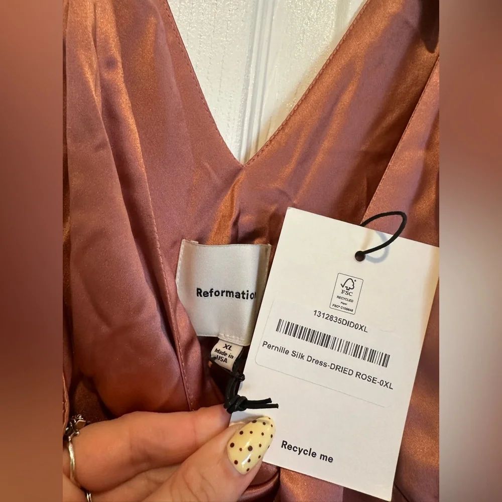 Reformation Pernille Silk Dress - Picture 4 of 5